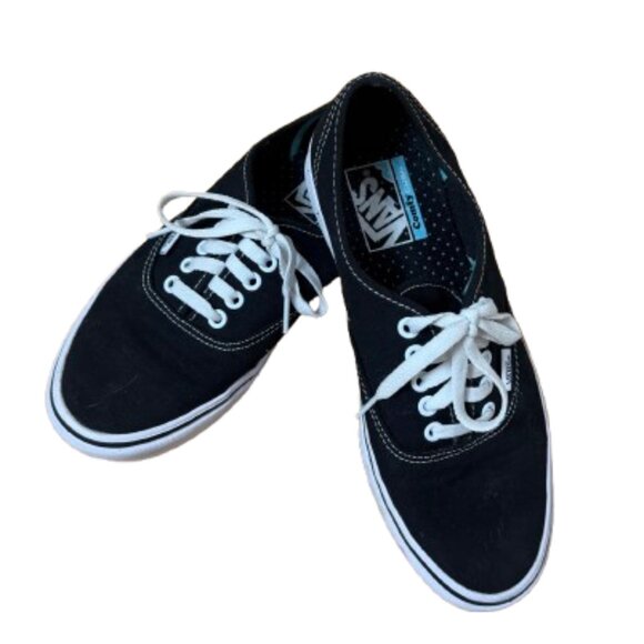 VANS ComfyCush black low profile canvas shoes size 9 - Picture 1 of 10